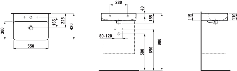Esquema de cotas