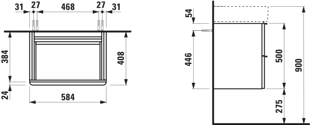 Esquema de cotas