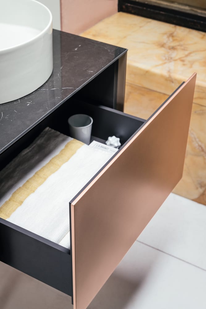 Drawer elements Gold & Nero Marquina SONAR H4054150341401 LAUFEN