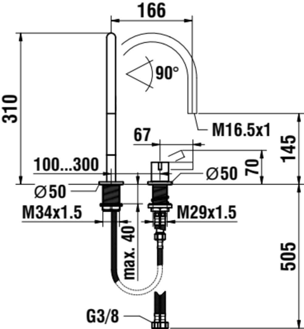 Esquema de cotas