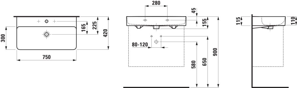 Esquema de cotas