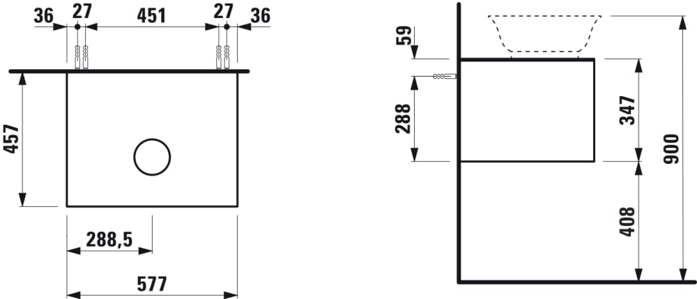 Esquema de cotas