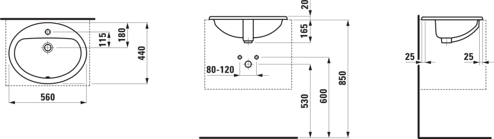 Esquema de cotas