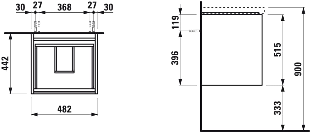 Esquema de cotas