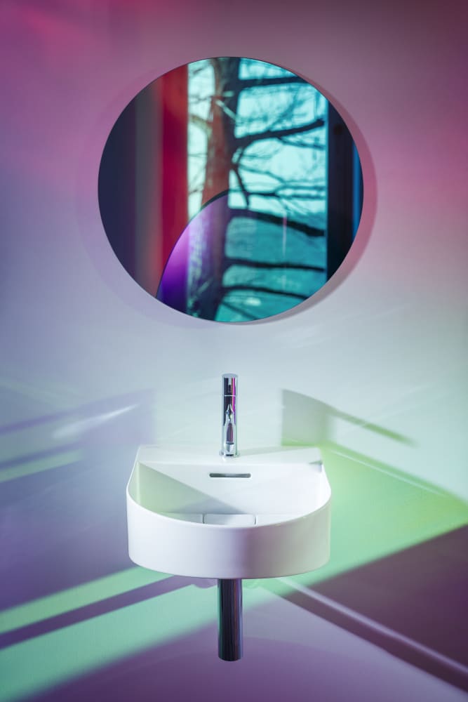 Wall-hung washbasins White SONAR H8153410001041 LAUFEN