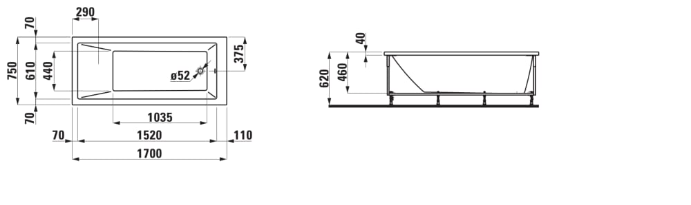 Esquema de cotas