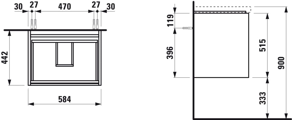 Esquema de cotas