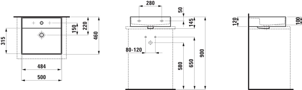 Esquema de cotas