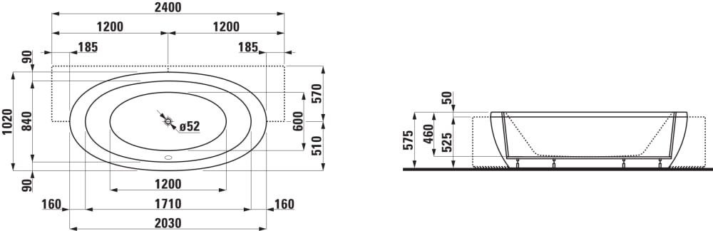 Диаграмма с габаритами