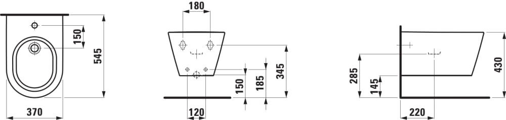 Esquema de cotas