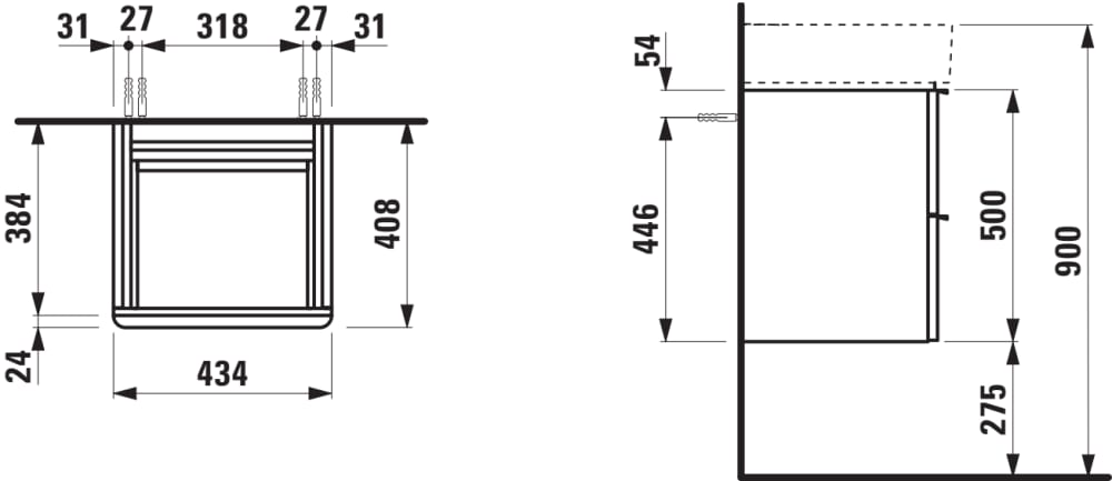 Esquema de cotas