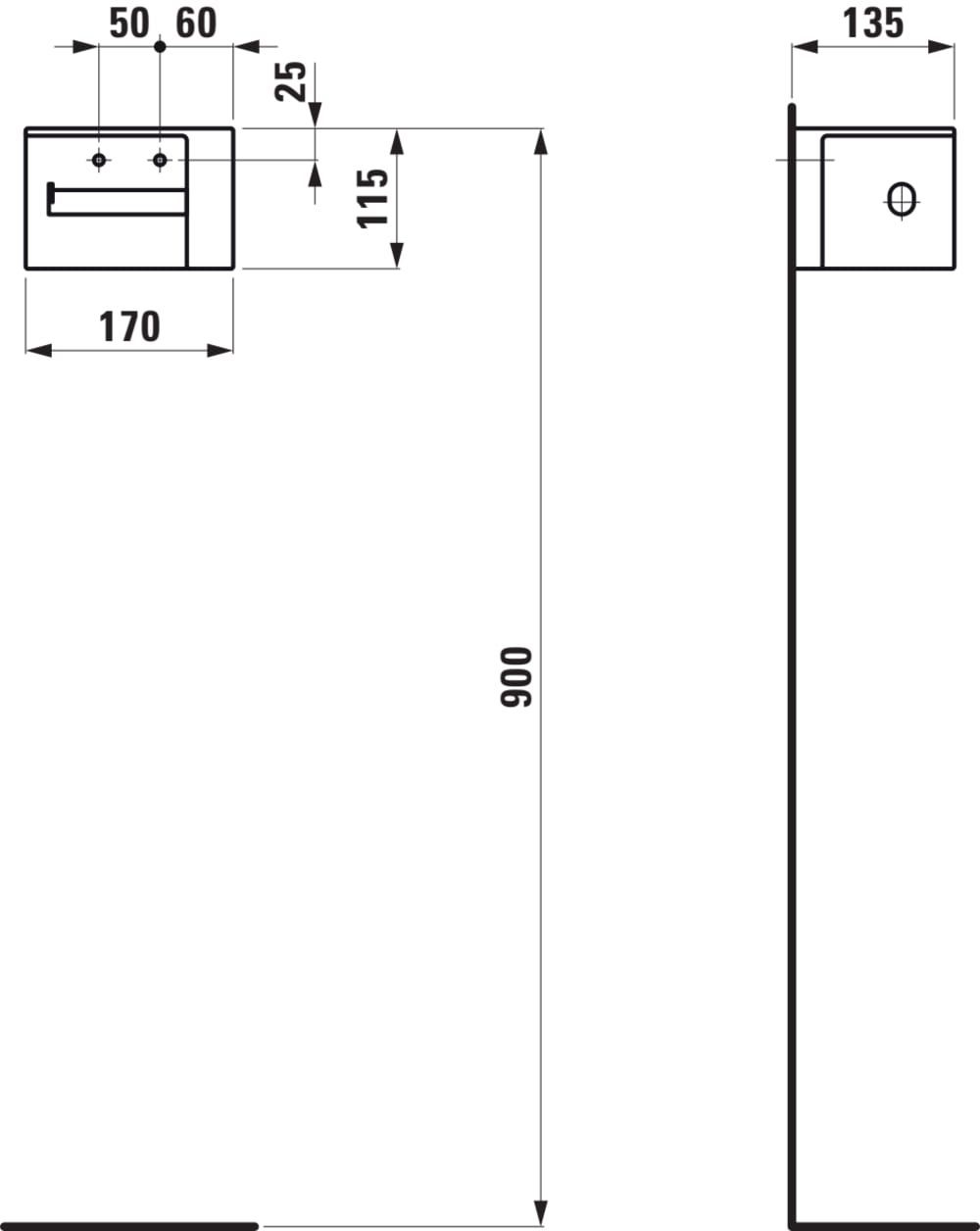Esquema de cotas