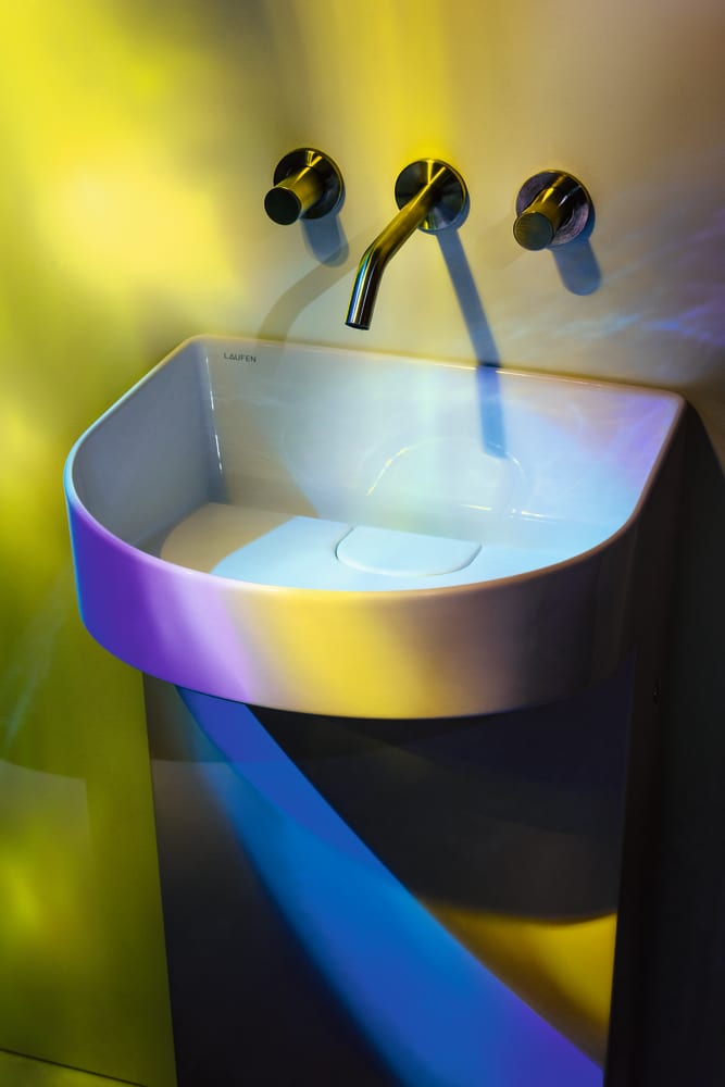 Freestanding washbasins White SONAR H8113410001121 LAUFEN