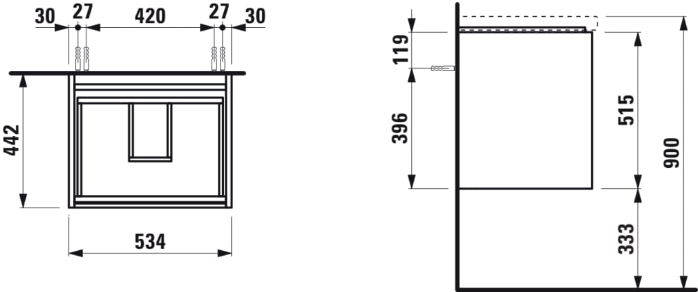 Esquema de cotas