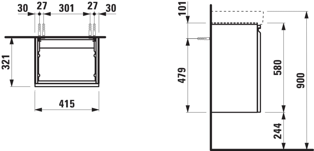 Esquema de cotas