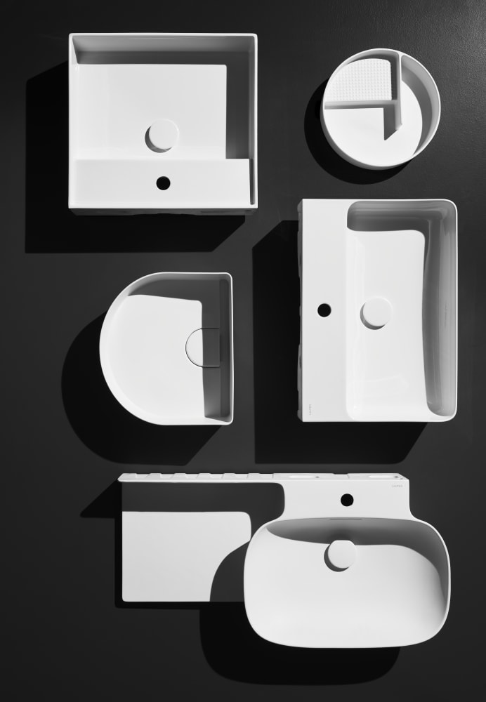 Wall-hung washbasins White Kartell LAUFEN H8103330001041 LAUFEN