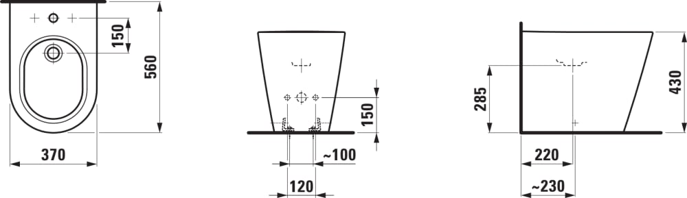 Esquema de cotas
