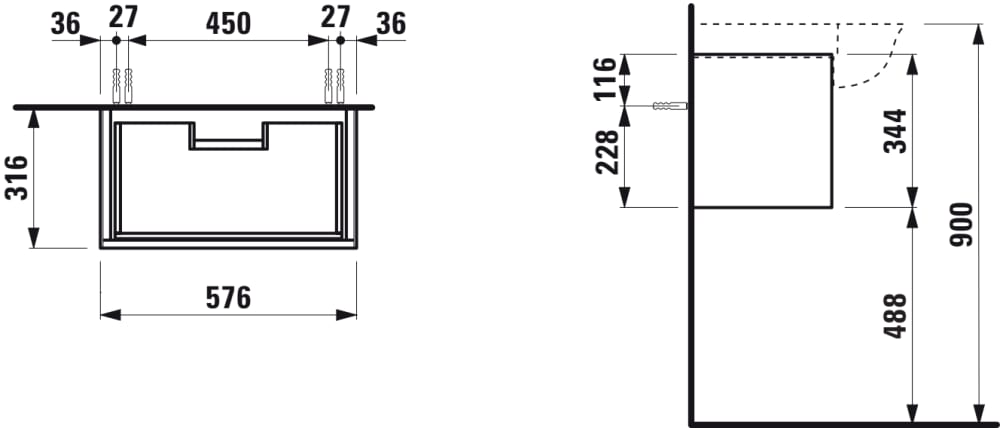 Esquema de cotas