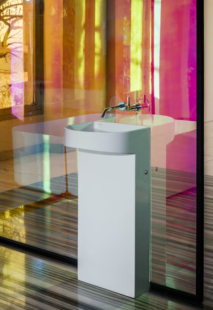 Freestanding washbasins White SONAR H8113410001121 LAUFEN