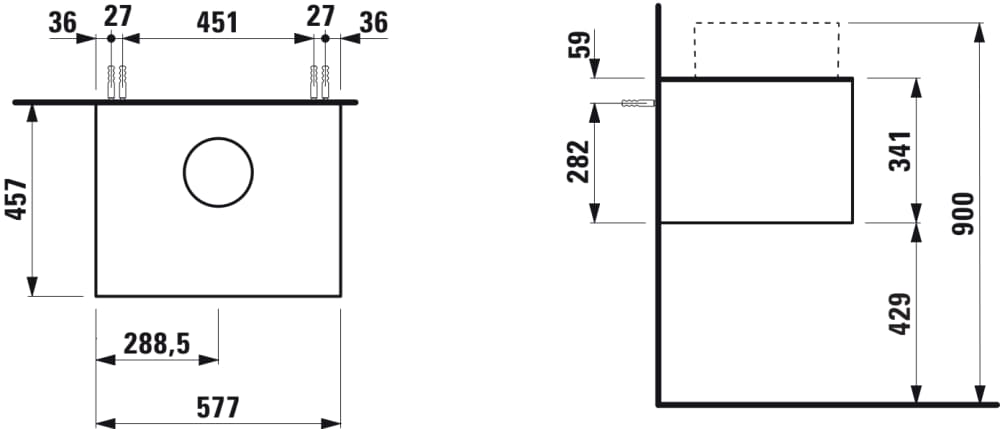 Esquema de cotas
