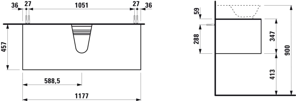 Esquema de cotas