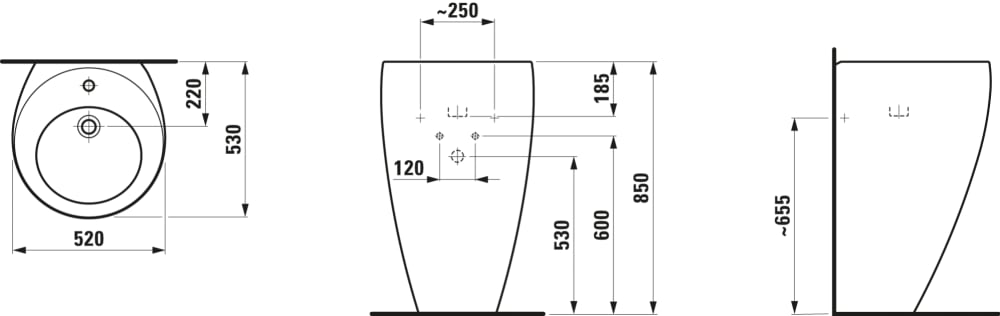 Esquema de cotas