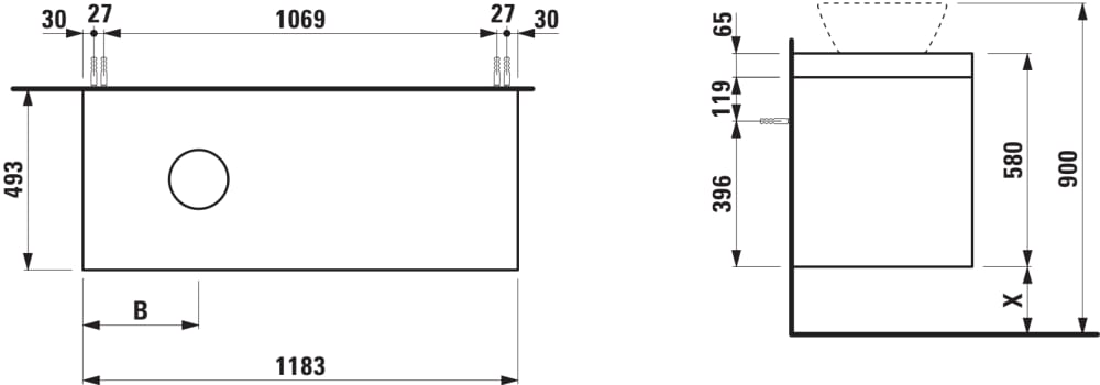 Esquema de cotas