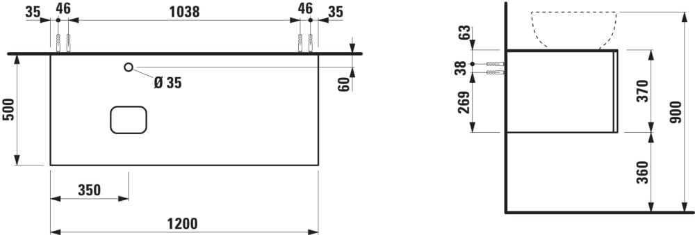 Esquema de cotas