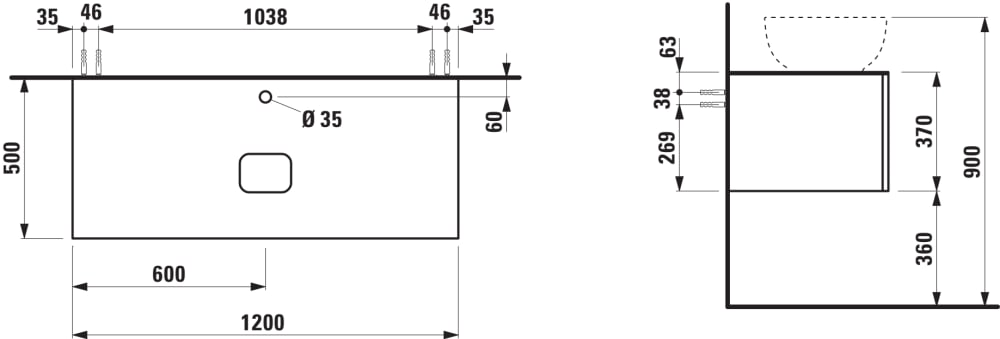 Esquema de cotas
