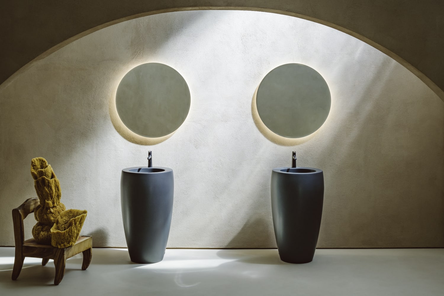 Freestanding washbasins White LCC (LAUFEN Clean Coat) ILBAGNOALESSI H8119724001041 LAUFEN
