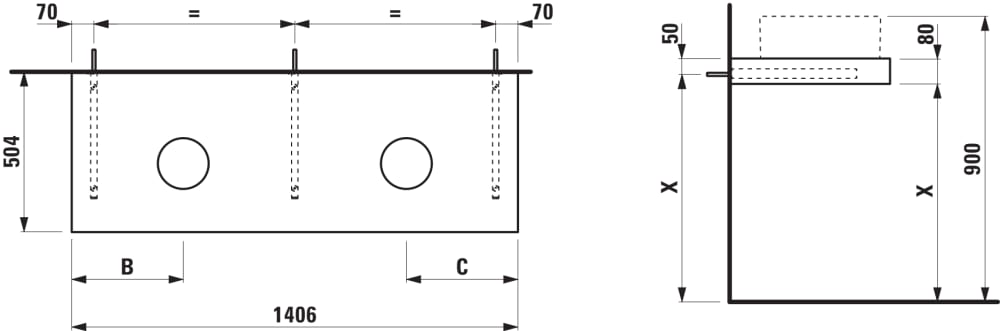 Esquema de cotas