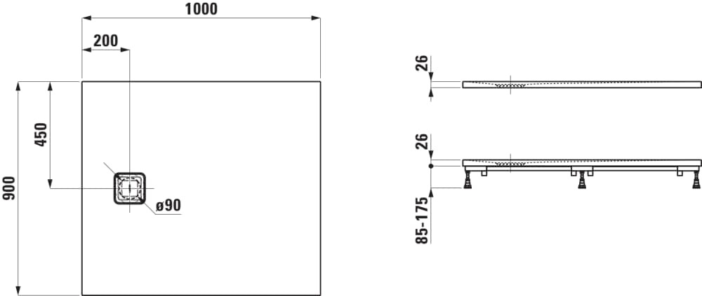 Esquema de cotas