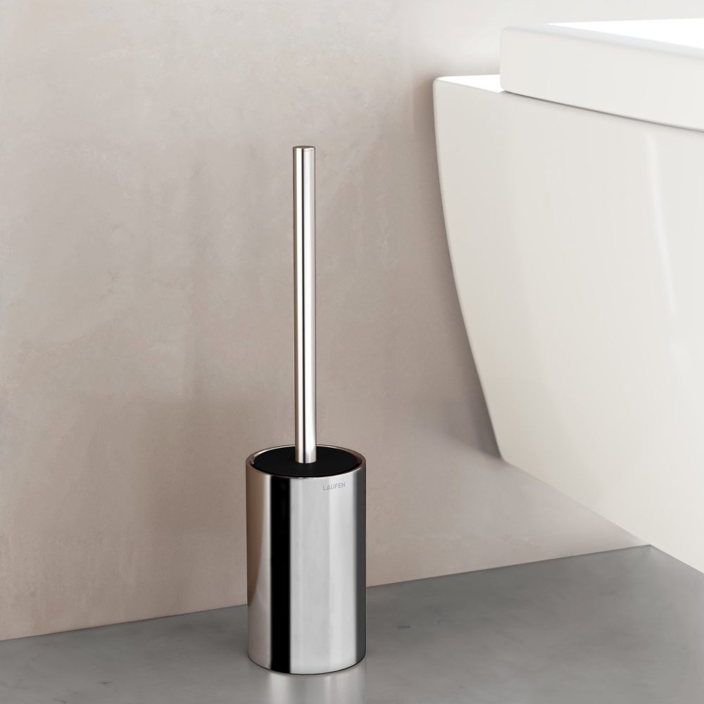Toilet brush holders Chromed NIARA H3840610040001 LAUFEN
