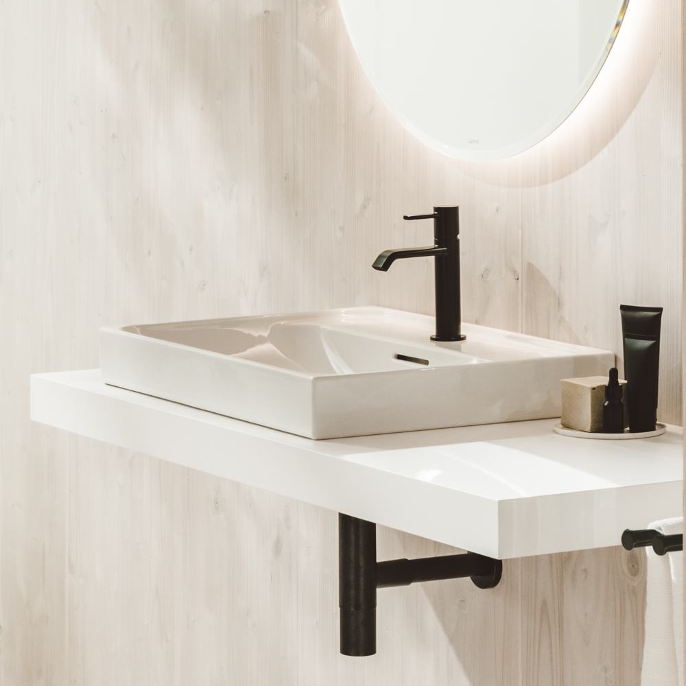 Wall-hung washbasins White MEDA H8161130001041 LAUFEN