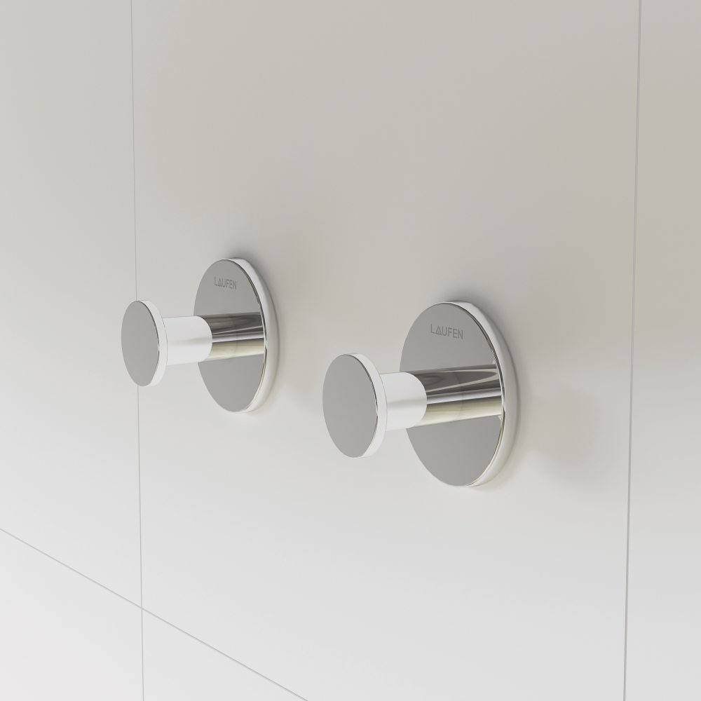 Towel hooks Chromed CANA H3811330040001 LAUFEN