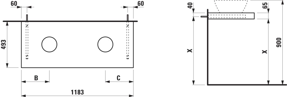 Esquema de cotas