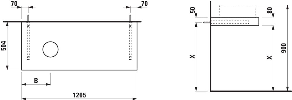 Esquema de cotas