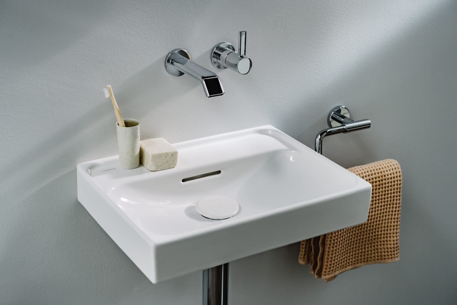 Wall-hung washbasins White MEDA H8161110001041 LAUFEN