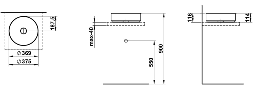 Esquema de cotas