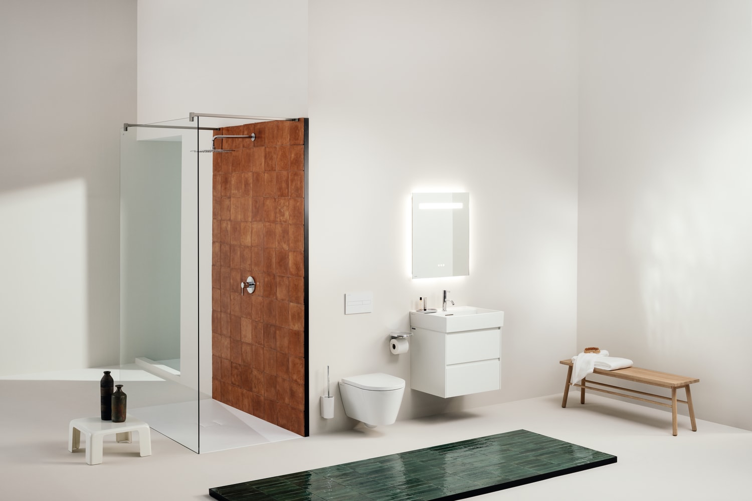 Wall-hung washbasins White Kartell LAUFEN H8103330001041 LAUFEN