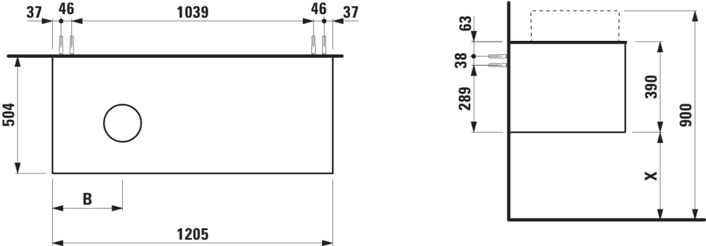 Esquema de cotas