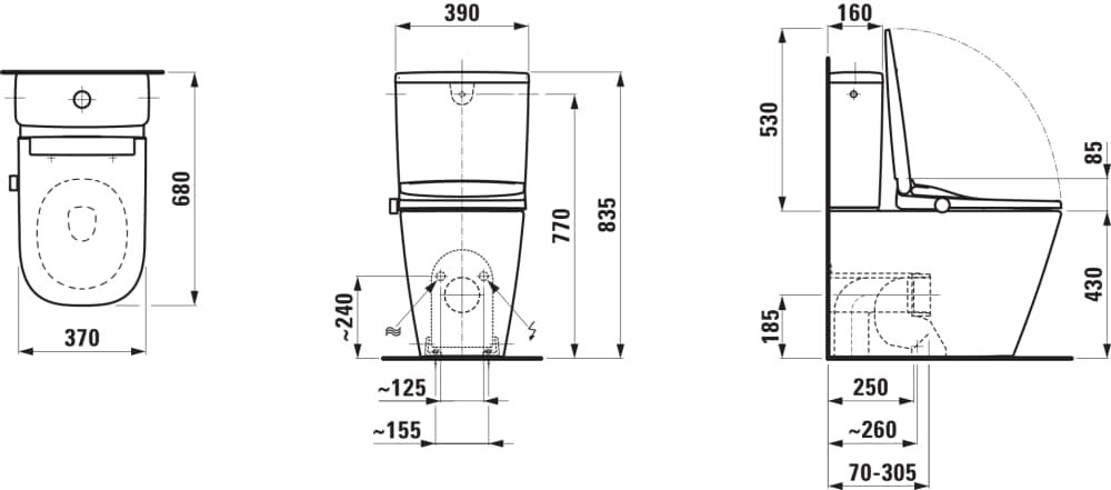 Esquema de cotas