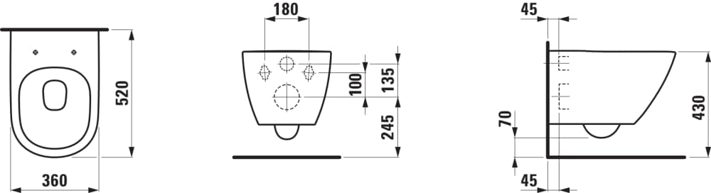 Esquema de cotas