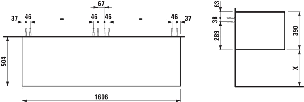Esquema de cotas