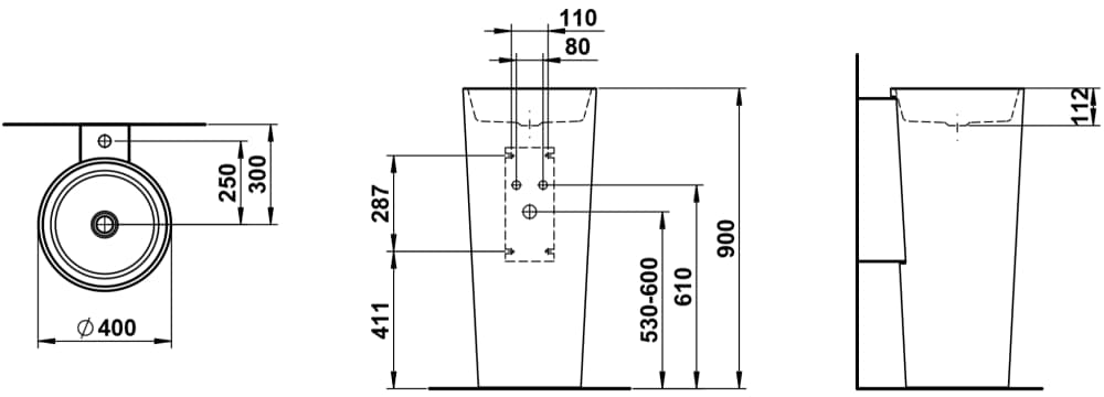 Esquema de cotas