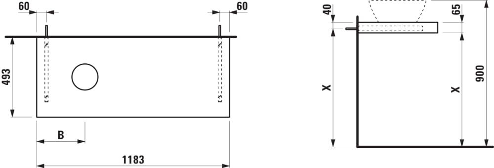Esquema de cotas
