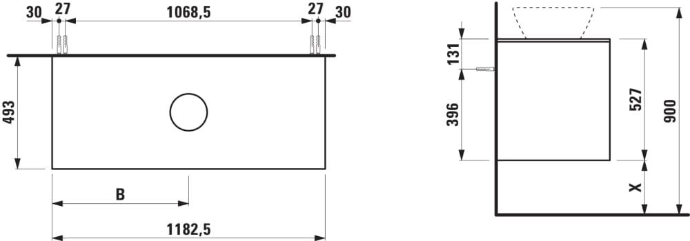 Esquema de cotas
