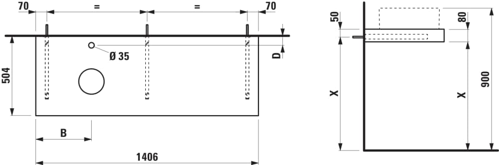 Esquema de cotas