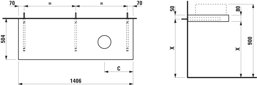 Esquema de cotas