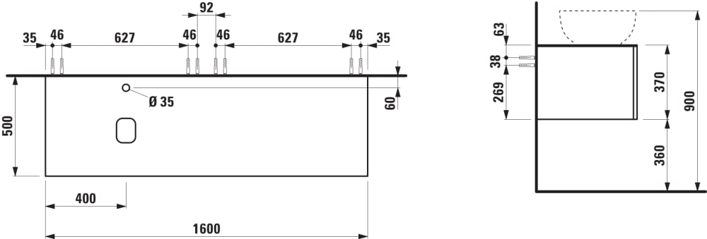 Диаграмма с габаритами